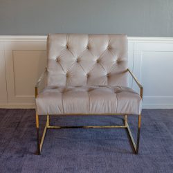 Empire fåtölj (Beige, guld)